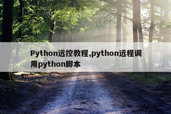 Python远控教程,python远程调用python脚本