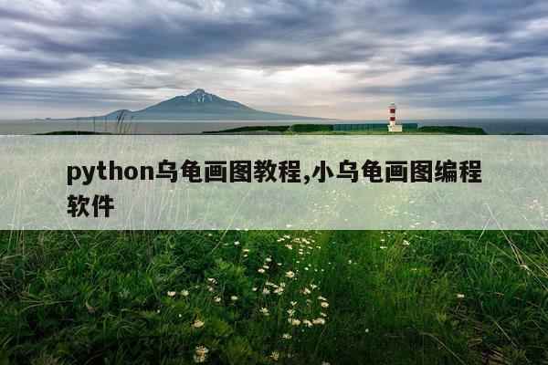python乌龟画图教程,小乌龟画图编程软件