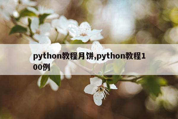 python教程月饼,python教程100例