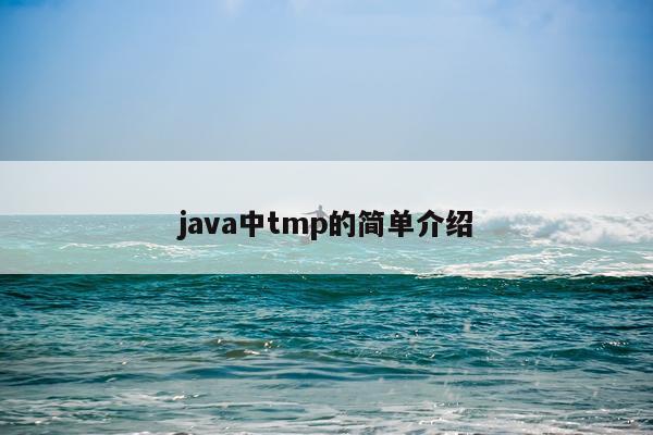 java中tmp的简单介绍