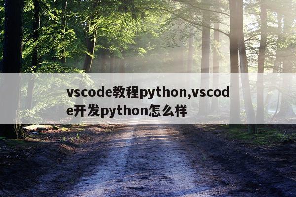 vscode教程python,vscode开发python怎么样