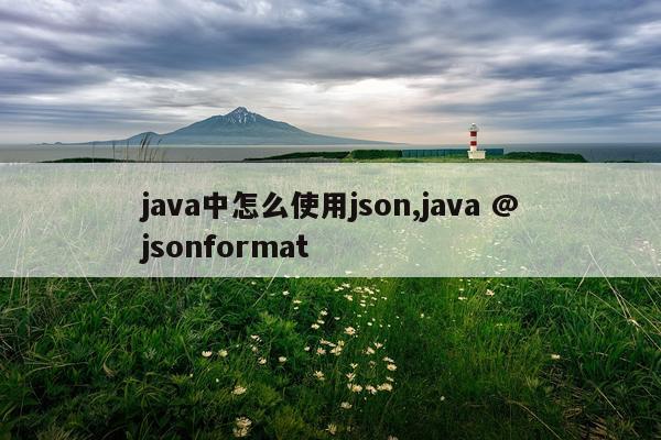java中怎么使用json,java @jsonformat