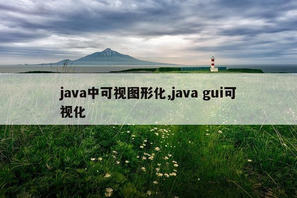 java中可视图形化,java gui可视化