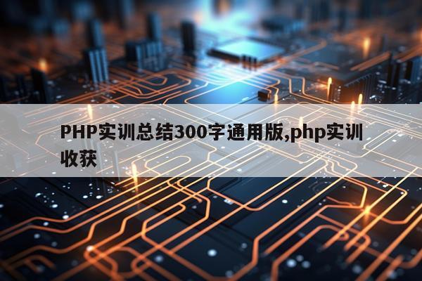 PHP实训总结300字通用版,php实训收获