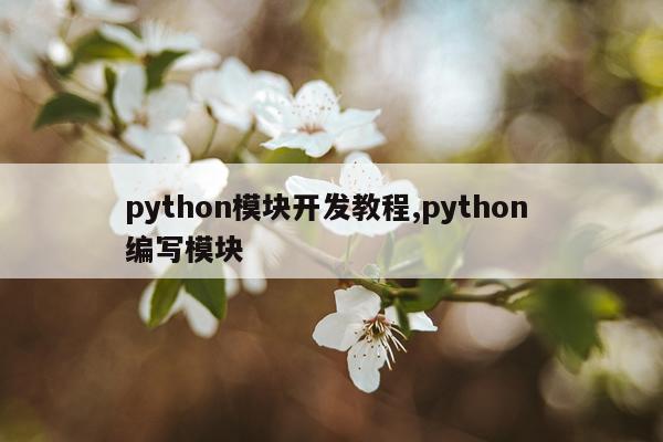 python模块开发教程,python 编写模块