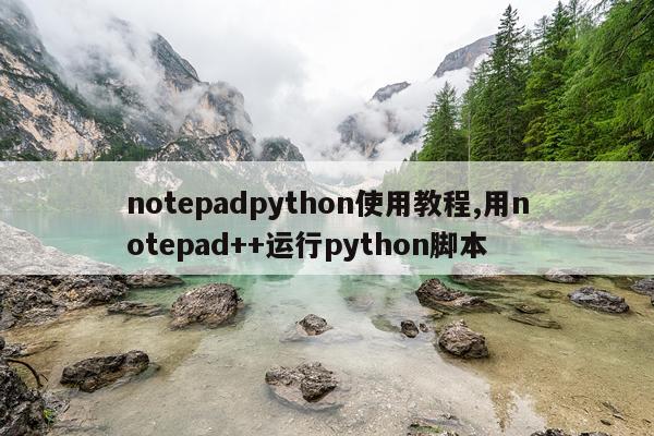 notepadpython使用教程,用notepad++运行python脚本