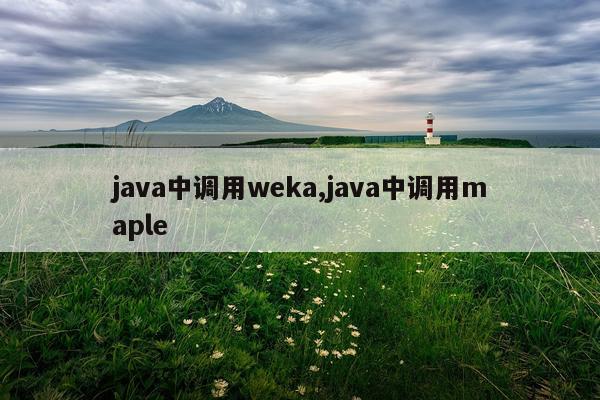 java中调用weka,java中调用maple