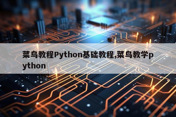 菜鸟教程Python基础教程,菜鸟教学python