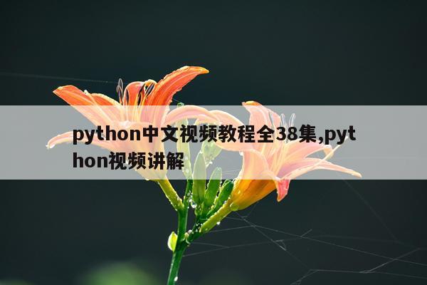 python中文视频教程全38集,python视频讲解