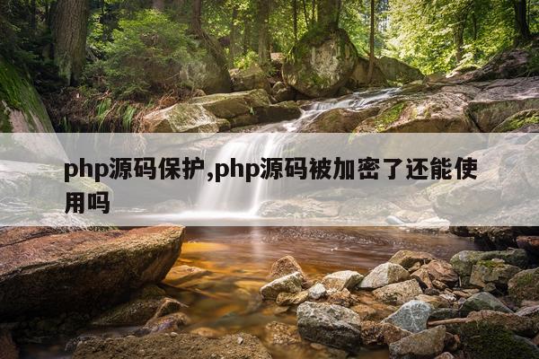 php源码保护,php源码被加密了还能使用吗