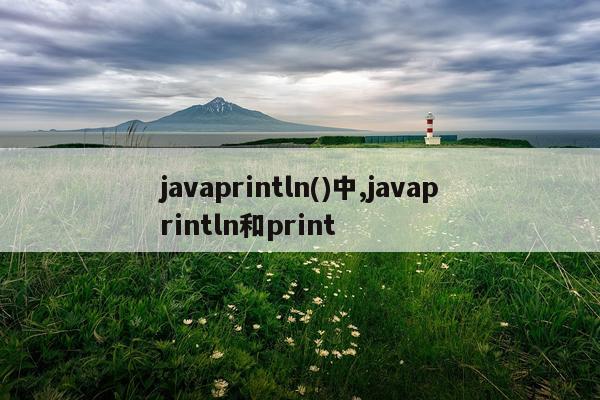 javaprintln()中,javaprintln和print