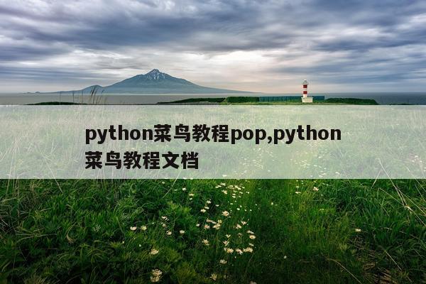 python菜鸟教程pop,python菜鸟教程文档