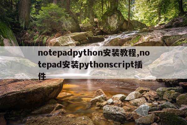 notepadpython安装教程,notepad安装pythonscript插件