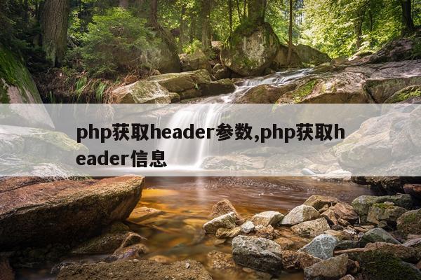 php获取header参数,php获取header信息