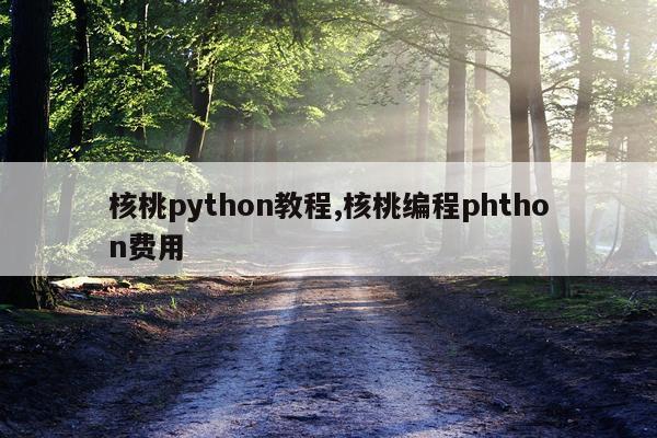 核桃python教程,核桃编程phthon费用