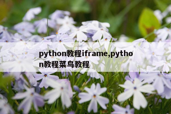 python教程iframe,python教程菜鸟教程