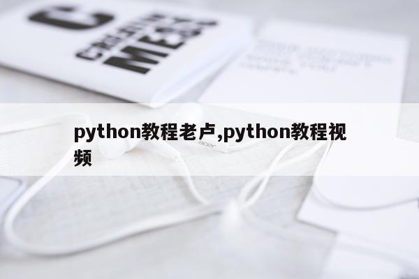 python教程老卢,python教程视频