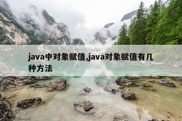 java中对象赋值,java对象赋值有几种方法