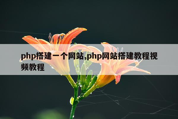 php搭建一个网站,php网站搭建教程视频教程