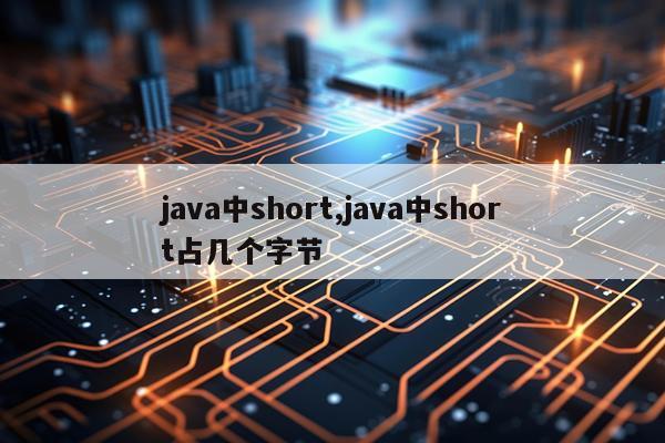 java中short,java中short占几个字节