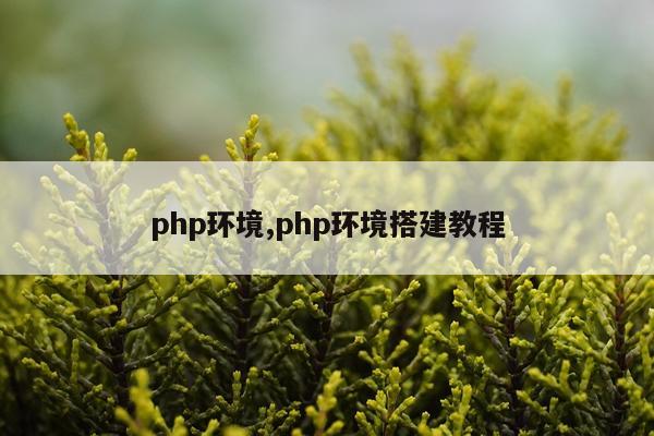 php环境,php环境搭建教程