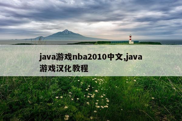 java游戏nba2010中文,java游戏汉化教程