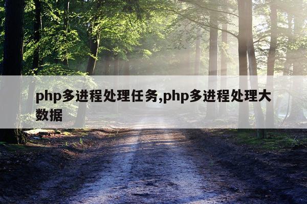 php多进程处理任务,php多进程处理大数据