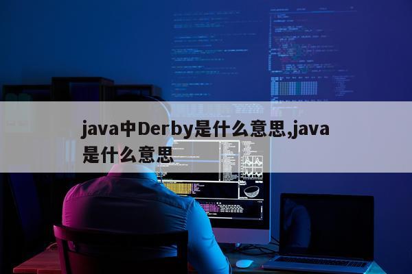 java中Derby是什么意思,java是什么意思