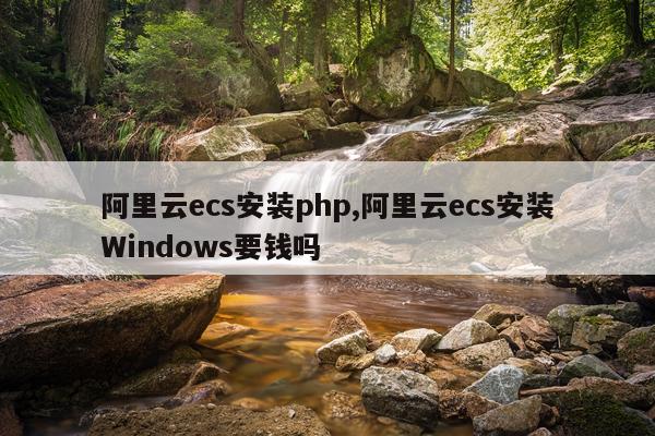 阿里云ecs安装php,阿里云ecs安装Windows要钱吗
