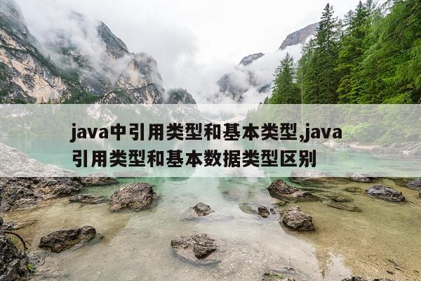java中引用类型和基本类型,java 引用类型和基本数据类型区别