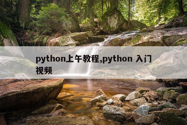 python上午教程,python 入门视频