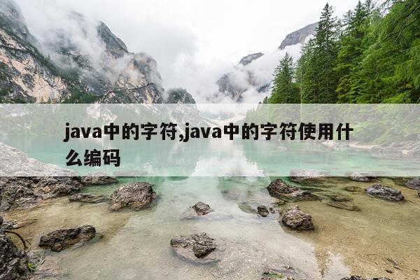 java中的字符,java中的字符使用什么编码
