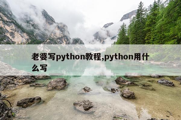 老婆写python教程,python用什么写