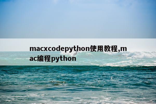 macxcodepython使用教程,mac编程python