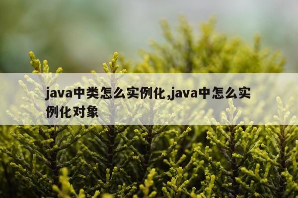 java中类怎么实例化,java中怎么实例化对象