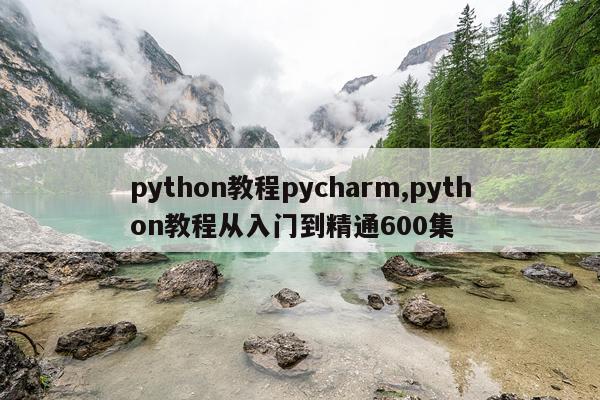 python教程pycharm,python教程从入门到精通600集