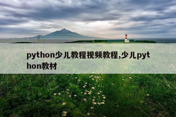 python少儿教程视频教程,少儿python教材