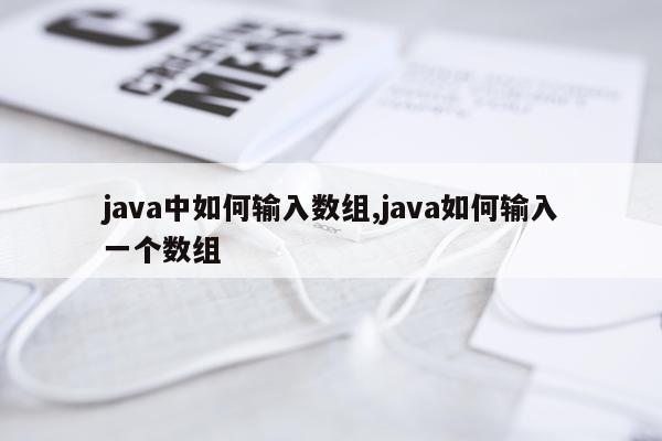 java中如何输入数组,java如何输入一个数组