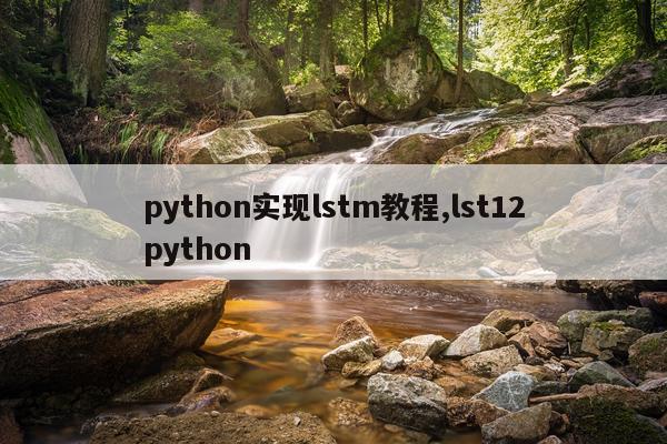 python实现lstm教程,lst12python