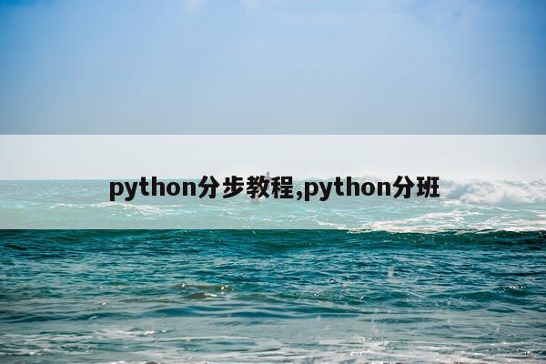 python分步教程,python分班