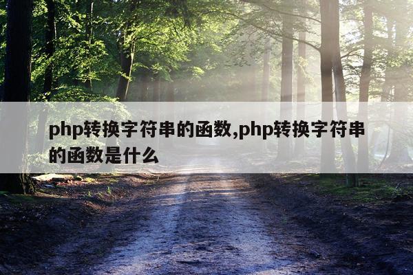 php转换字符串的函数,php转换字符串的函数是什么