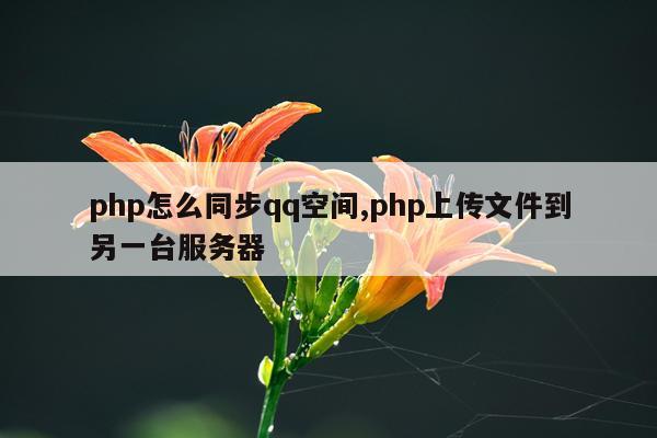 php怎么同步qq空间,php上传文件到另一台服务器