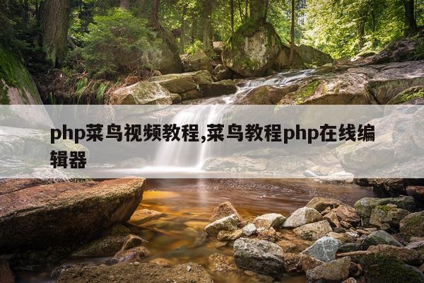 php菜鸟视频教程,菜鸟教程php在线编辑器