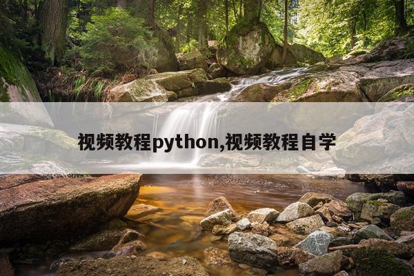视频教程python,视频教程自学