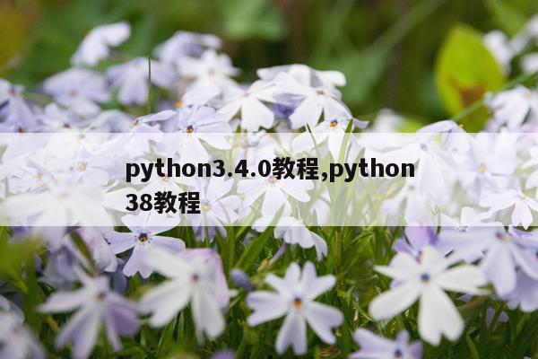 python3.4.0教程,python38教程