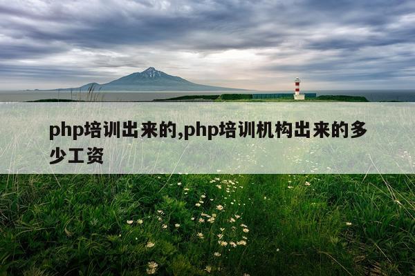 php培训出来的,php培训机构出来的多少工资