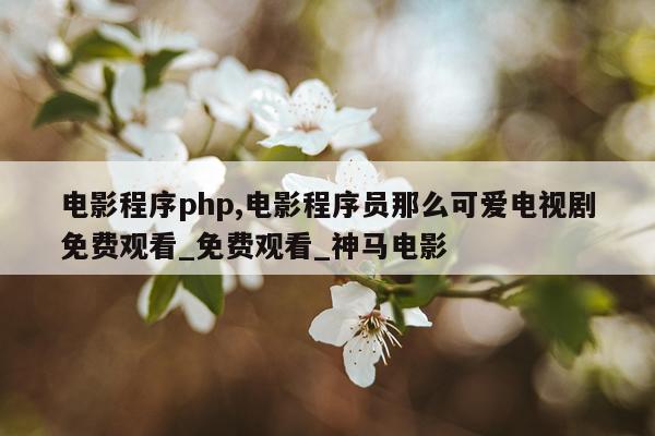 电影程序php,电影程序员那么可爱电视剧免费观看_免费观看_神马电影