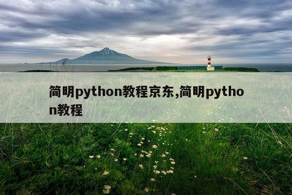 简明python教程京东,简明python教程