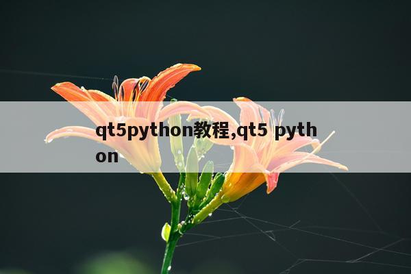 qt5python教程,qt5 python