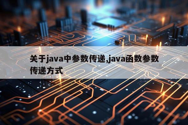 关于java中参数传递,java函数参数传递方式